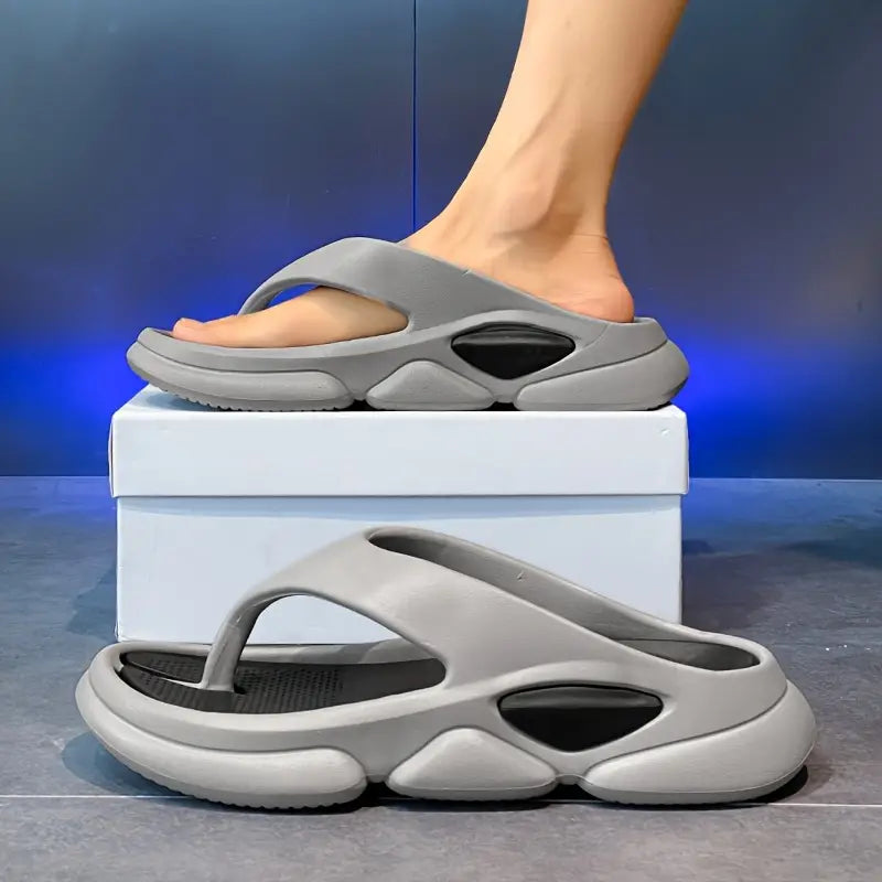 Men'S Summer Cut-Out Slide Sandals Minimalist Slippers