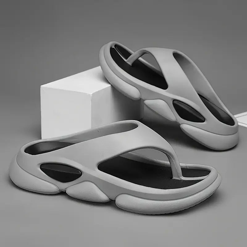 Men'S Summer Cut-Out Slide Sandals Minimalist Slippers